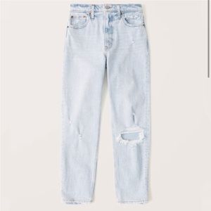 ABERCROMBIE Women’s Size 33L Curve Love High Rise Mom Jean